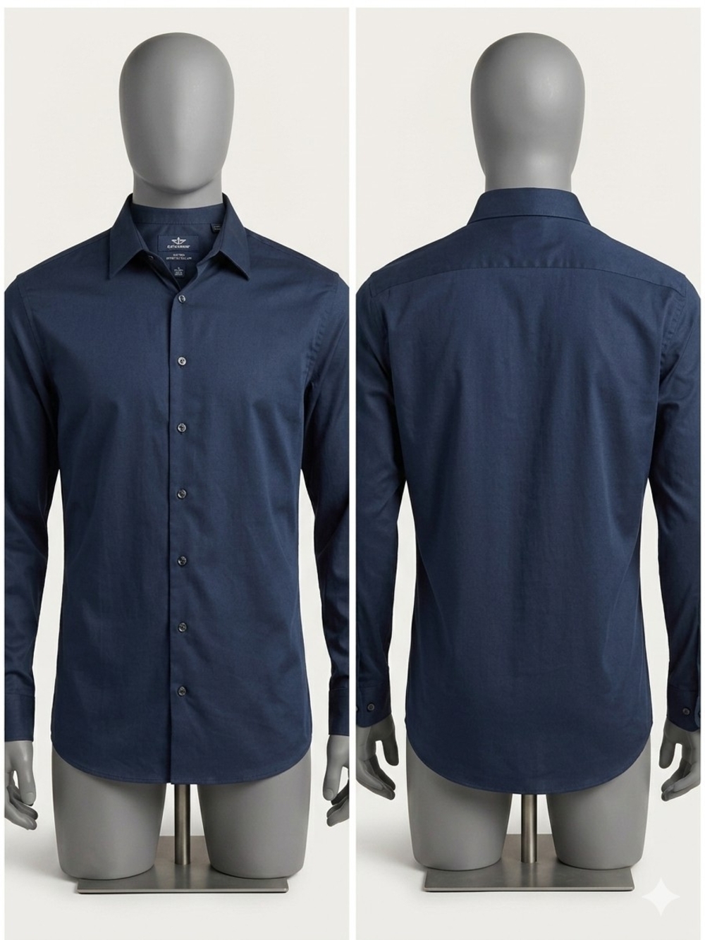 Dockers Fitted Stretch Dress Shirt Size Large (16-16.5 Neck)